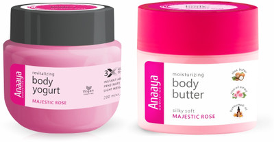 anaaya Majestic Rose Body Butter & Body Yogurt Combo – 72 Hours Hydration(300 g)