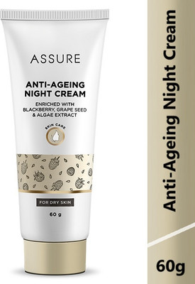 ASSURE Anti-Ageing Night Cream Enriched With Blackberry Grape Seed & Algae Extract.(60 ml)