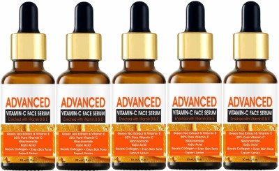 house of common Vitamin C Serum With Hyaluronic Acid & Papaya Ext For Skin Brightening (5x30ml)(150 ml)