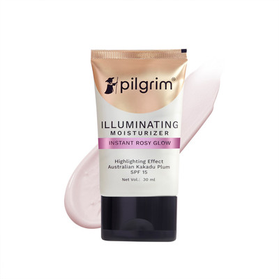 Pilgrim Instant Rosy Glow|lluminating Moisturizer with SPF 15 & Australian Kakadu Plum(30 ml)