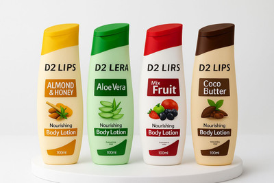 D2 LIPS Pure Moisture Nourishing Lotion Set – For Deep Hydration(400 ml)