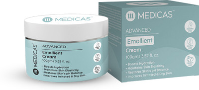 MEDICAS EMOLLIENT CREAM | BOOSTS HYDRATION | RESTORES SKIN pH BALANCE(100 g)