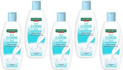 Nature's Essence DEEP CLEANSING MILK 100MLX5(70MRPX5) ALMOND & HONEY(500 ml)