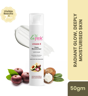 La Pink Vitamin E Moisturiser Non-Sticky & Absorbs Instantly for Glowing,Hydrated Skin(50 g)