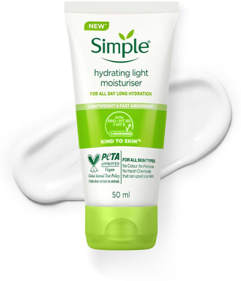Simple Hydrating LightMoisturiser,50ml 12hr Hydration NonGreasy Formula for Smooth Skin(50 ml)