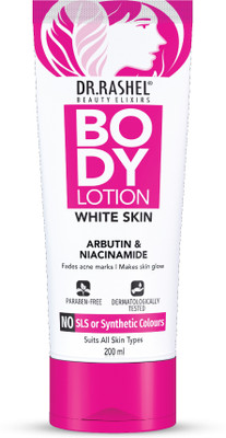 DR.RASHEL WHITE SKIN BODY LOTION FOR SKIN WHITENING WITH NIACINAMIDE & ARBUTIN(200 ml)