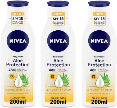 NIVEA Body Lotion Aloe Protection 200 Ml 3(600 ml)