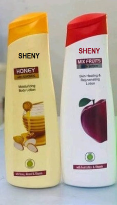 Sheny soft Honey and Almond + apple Cold Cream for winter with Saffron pack of - 2(200 ml)