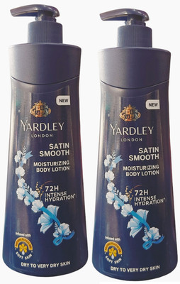 Yardley London SATIN SMOOTH BODY LOTION,PACK OF 2(800 ml)