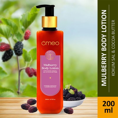 Omeo Mulberry Body Lotion,Goodness of Mulberry, Olive, Cocoa, Kokum&Sal Butter-200ml(200 ml)