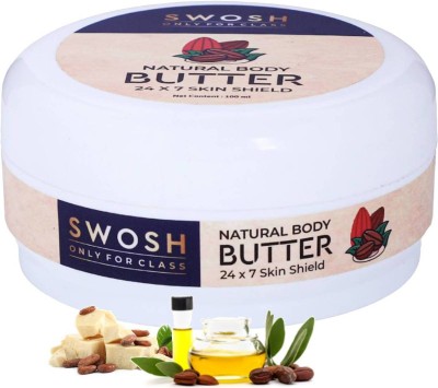 SWOSH Daily Moisturizing Cream With Cocoa & Shea Butter, Vitamin E For All Skin Types(100 ml)