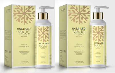 MOLCARO MANJO VITAMIN -C BODY LOTION PACK OF 2(400 ml)