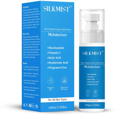 SILKMIST Moisturizer with Niacinamide & Vitamin C for Bright, Hydrated Skin – 100g(100 g)