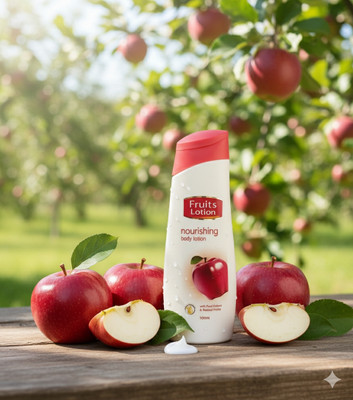 JBZ Pack of 2 Fruits Lightweight Body Lotion 100ml | with Almond Oil & Jojoba Oil(200 ml)