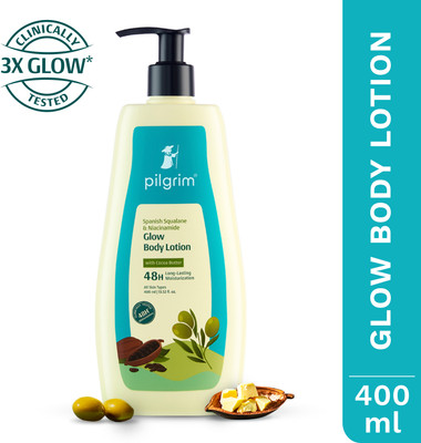 Pilgrim Spanish Squalane & Niacinamide GLOW BODY LOTION with Cocoa Butter(400 ml)