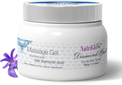 NutriGlow Diamond Massage Facial Gel with Diamond dust for Youthful Glow(300 g)