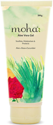 Moha AloeVera Gel enriched With Rose and Cucumber 200gm(200 g)