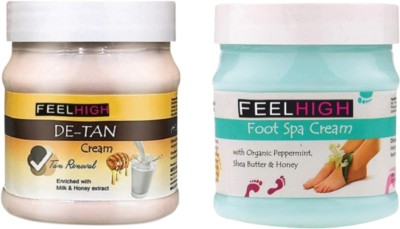 feelhigh De-tan tan removal Cream & foot spa Cream - Skin care products(500 ml)