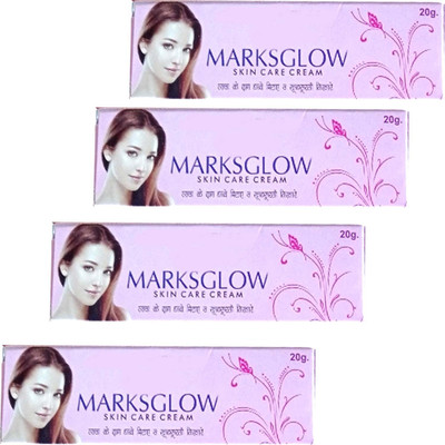 COSMORA MARKSGLOW SKIN CARE CREAM FOR GLOWING & BRIGHTNING SKIN PACK OF - 20g x 4(80 g)