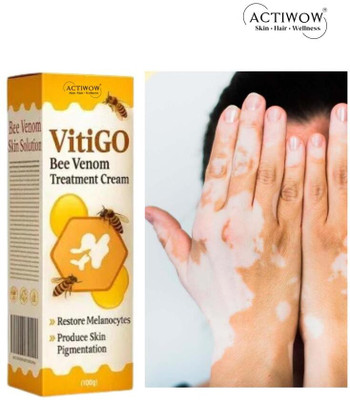 ACTIWOW Vitigo Bee Venom Cream for Mild Skin Recovery Cream Moisturizer(100 g)