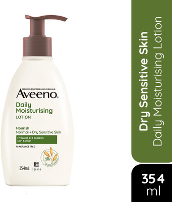 Aveeno Daily Moisturizing Lotion| Nourishes Normal to Dry Sensitive Skin with Oats(354 ml)