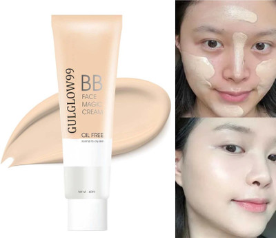 GULGLOW99 BB Cream Moisturizing Foundation Pore-Hiding & Blemish Covering(60 ml)