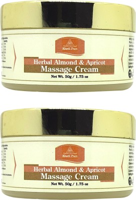 Khadi Pure Gramodyog Herbal Almond & Apricot Massage Cream (Pack Of 2) (100G)(100 g)