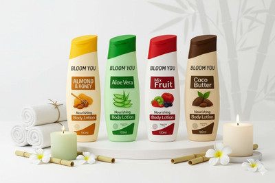 BLOOM YOU Everyday Hydration Body Lotion Combo – 4 in 1 Skincare Pack(400 ml)