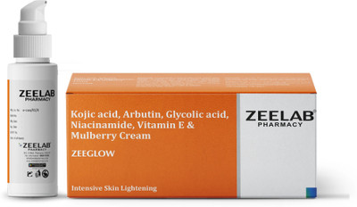 zeelab Zeeglow Skin Brightening & Hydrating Cream with Kojic Acid & Vitamin E(25 g)