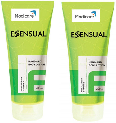 Modicare Essensual Hand And Body Lotion with Allantoin and Vitamin E(Pack of 2)(400 g)