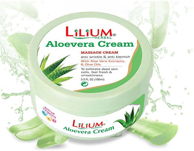 LILIUM Aloevera Massage Cream For Delightful and Glowing Skin(100 ml)
