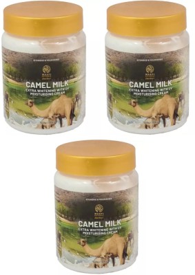 MaatiNaturals Herbal Camel Milk Extra Whitening With UV Moisturising Cream (Pack-3x500g Each)(1500 g)