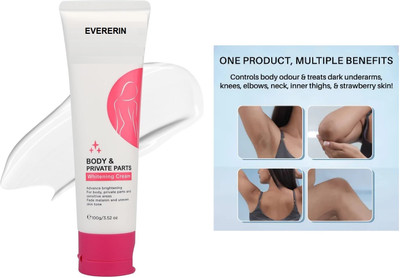 EVERERIN Body & Private Parts Whitening Cream for Dark Body Parts(100 ml)