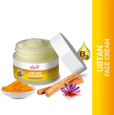 Iba Ubtan Face Cream with Turmeric, Sandalwood & Saffron For Brightens Skin(50 g)
