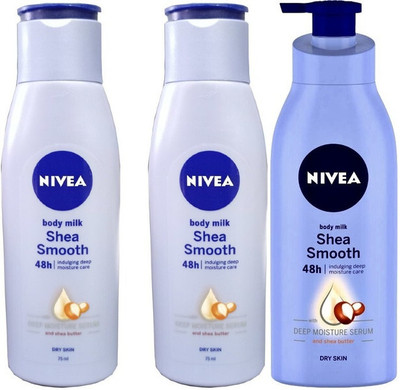 NIVEA Body Milk Shea Smooth_Shea Smooth Body Lotion For Dry Skin(750 ml)