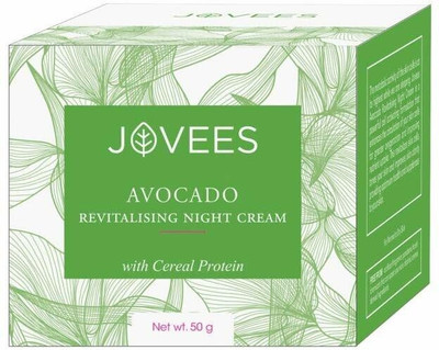 JOVEES Night Cream with Avocado for Younger and Glowing Skin(50 g)