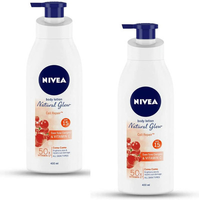 NIVEA Natural Glow Cell Repair Body Lotion(800 ml)
