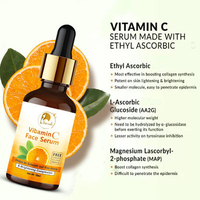 Sipradh Natural Glowing Vitamin C Facial Serum for skin Lightening & whitening(30 ml)
