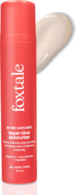 Foxtale Nano Vit-C Super Glow Moisturiser with Niacinamide & Peptides for Glowing Skin(50 ml)