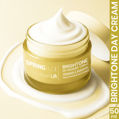 SPRING H2O Youth Lift brightone Day Cream Rebuilds Skin Barrier, Boost Firmness Brightone(50 ml)