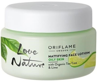 Oriflame LOVE NATURE MATTIFYING FACE LOTION OILY SKIN WITH ORGANIC TEA TREE & LIME(50 ml)