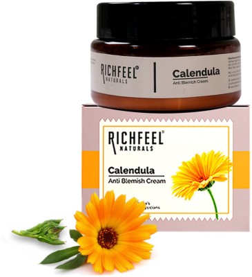 RICHFEEL Calendula Anti Blemish Overnight Cream|Clinically Potent Echinacea|50 g(50 g)