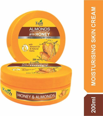 Yash Herbal Almonds With Honey Deep Moisturizing Winter Skin Cream | Natural Cold Cream(200 ml)