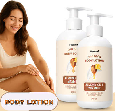 Sonavi Almond Oil Moisturizing Lotion | Soft Feel | Suitable for All Skin Types(400 ml)