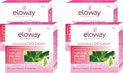 Eloway Moisturising Cold Cream with Aloe Vera & Cucumber | SPF 15 | For All Skin Types(200 g)