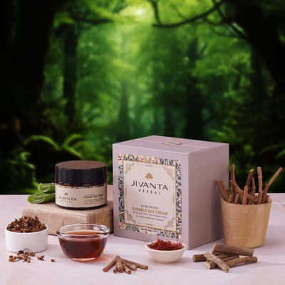JIVANTA Kanaka Day Cream 3 in 1 primer | Moisturizer | Sunscreen with SPF 30+++ / UVA(50 g)