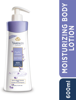 Yardley London English Lavender Moisturizing Body Lotion With Germ Shield and Floral Extracts(600 ml)