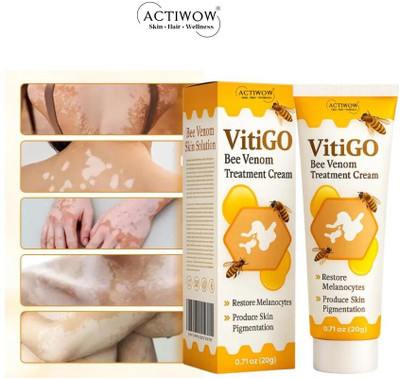 ACTIWOW Vitigo Bee Venom Cream for Gentle Glow Cream Moisturizer(100 g)