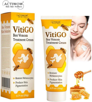 ACTIWOW Vitigo Bee Venom Cream for Smooth Makeup Base Cream Moisturizer(100 g)