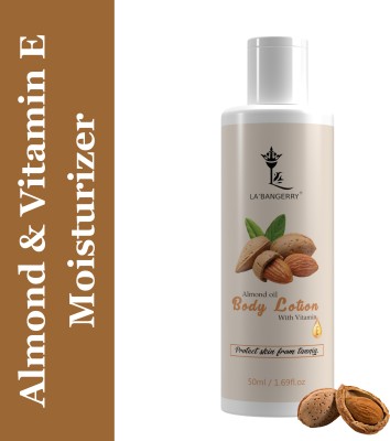 La'bangerry Almonds Body Lotion ,Smooth & Glowing Skin Long-Lasting Moisturization(50 ml)